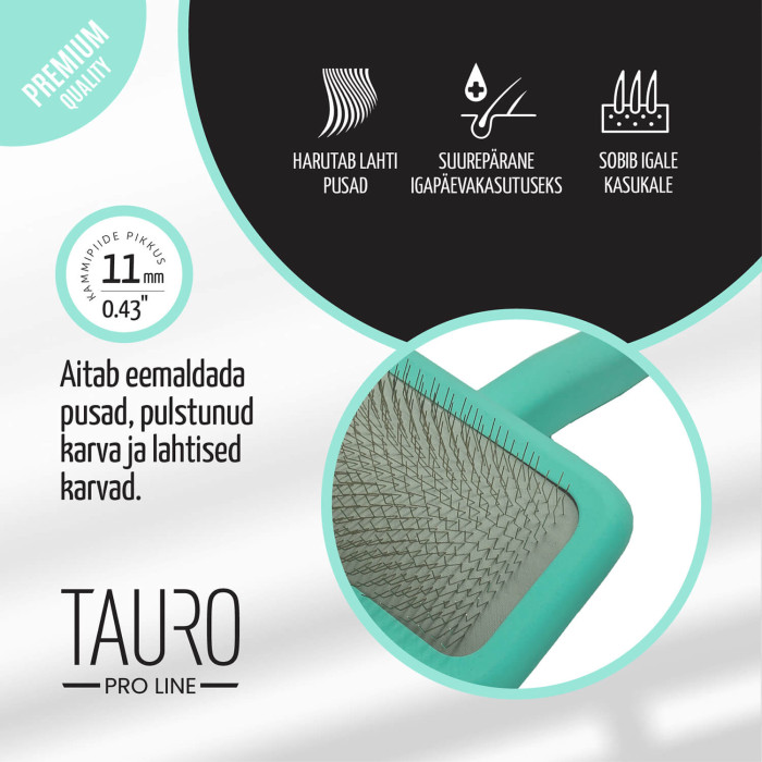 TAURO PRO LINE Hari puidust, ristkülikukujuline, piide 11 mm, lilla 