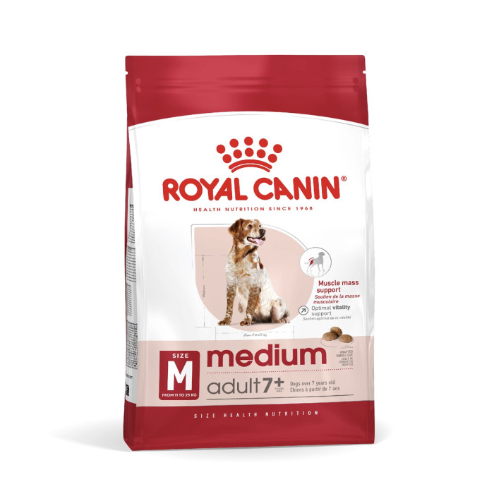 ROYAL CANIN Kuivtoit keskmist kasvu eakatele koertele 7+ 