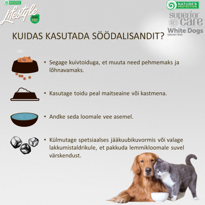 NATURE'S PROTECTION LIFESTYLE täiendsööt - supp täiskasvanud pikakarvalistele kassidele linnulihaga 