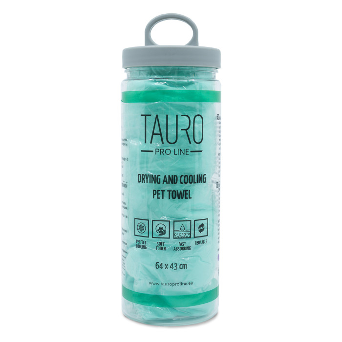 TAURO PRO LINE Высоковпитывающее и охлаждающее полотенце для домашних животных, 64x43 cm 