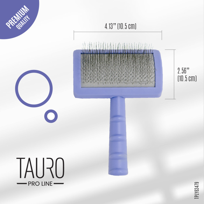 TAURO PRO LINE Расческа-щетка пластиковая, зубчики 20 мм 