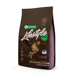 NATURE'S PROTECTION LIFESTYLE teraviljavaba kuivtoit igat tõugu täiskasvanud koertele, lambalihaga 1.5 kg x 4