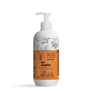 TAURO PRO LINE Pure Nature 5in1, karvkatet niisutav šampoon koertele ja kassidele 400 ml