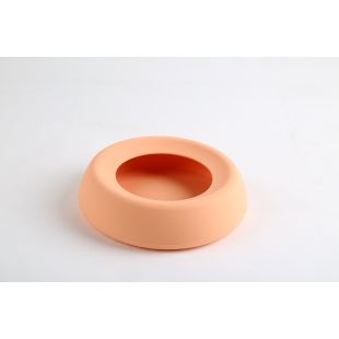 SUPER DESIGN миска для воды для домашних животных, силиконовая персикового цвета, 0,52 l, 16,7x4,4 cм