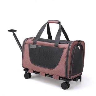 PAW COUTURE сумка-переноска для домашних животных с колесиками, 50x30x30 cм, коричневая