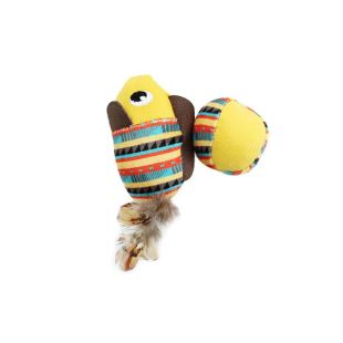 HIPPIE PET кошачья игрушка, рыбка и мячик 11 cм