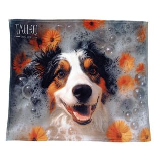 TAURO PRO LINE Pehme pleed Austraalia lambakoera aplikatsiooniga, kirju 127x152 cm