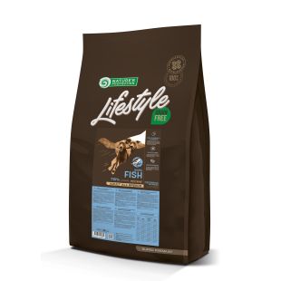 NATURE'S PROTECTION LIFESTYLE teraviljavaba kuivtoit kõigile täiskasvanud koeratõugudele, valge kalaga 10 kg x 2