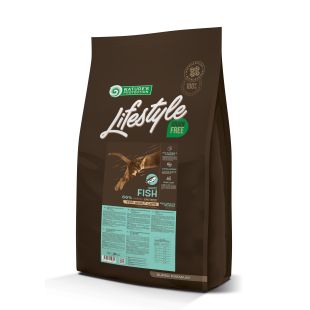 NATURE'S PROTECTION LIFESTYLE teraviljavaba kuivtoit täiskasvanud kassidele, valge kalaga 7 kg x 2