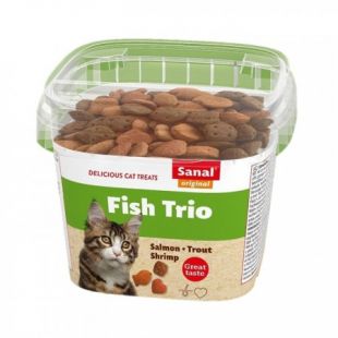 SANAL Fish Trio cup lisasööt kassidele 75 g