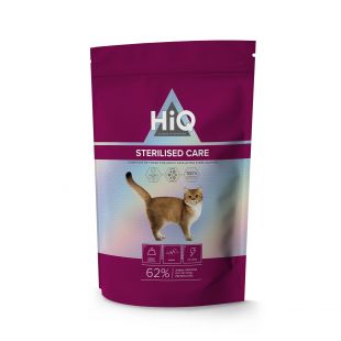 HIQ сухой корм для для взрослых кошек после стерилизации с птицей 400 г,