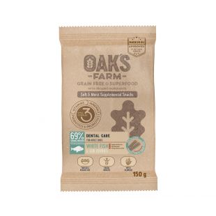 OAK'S FARM toidulisand-maius valge kalaga täiskasvanud koertele 150 g