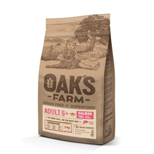 OAK'S FARM Cобак мелких пород с лососем 2 кг